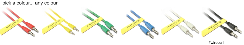 Wireconi Audio Colours Range of Audio Cables